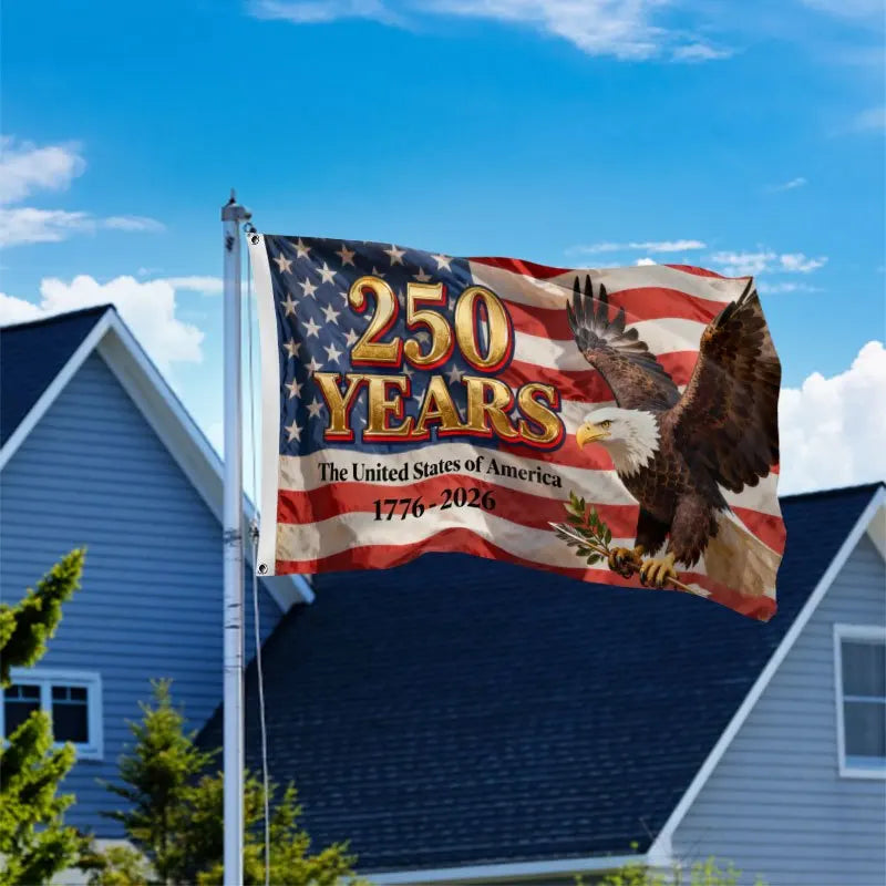 1Pcs American 250Th Anniversary Flag White-Headed Eagle Flag 1776-2026