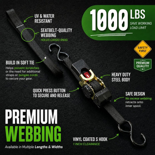 🔥 Selling Fast 50% OFF 🎁 Perfect Gift – Retractable Ratchet Strap (2026 Upgraded Edition)