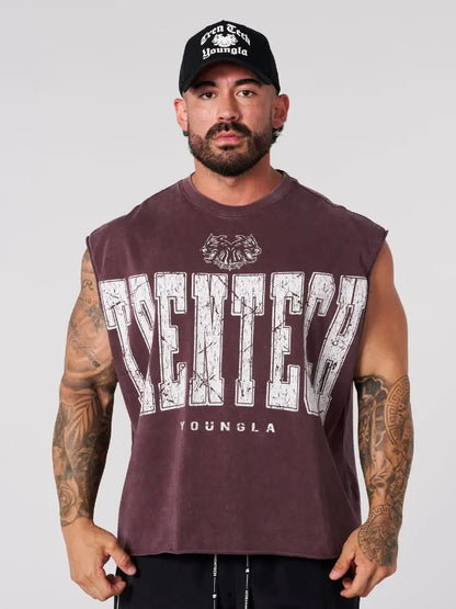 💥40% Off ToDay 💥 Chaozhou style sleeveless cotton t-shirt, retro style summer sports t-shirt.