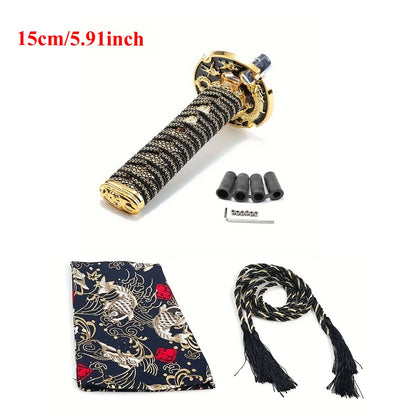 Universal Dust Cover Shift Knob Collars With Adapters With 150mm200MM JDM Katana Samurai Sword Shift Knob Shifter car gear lever