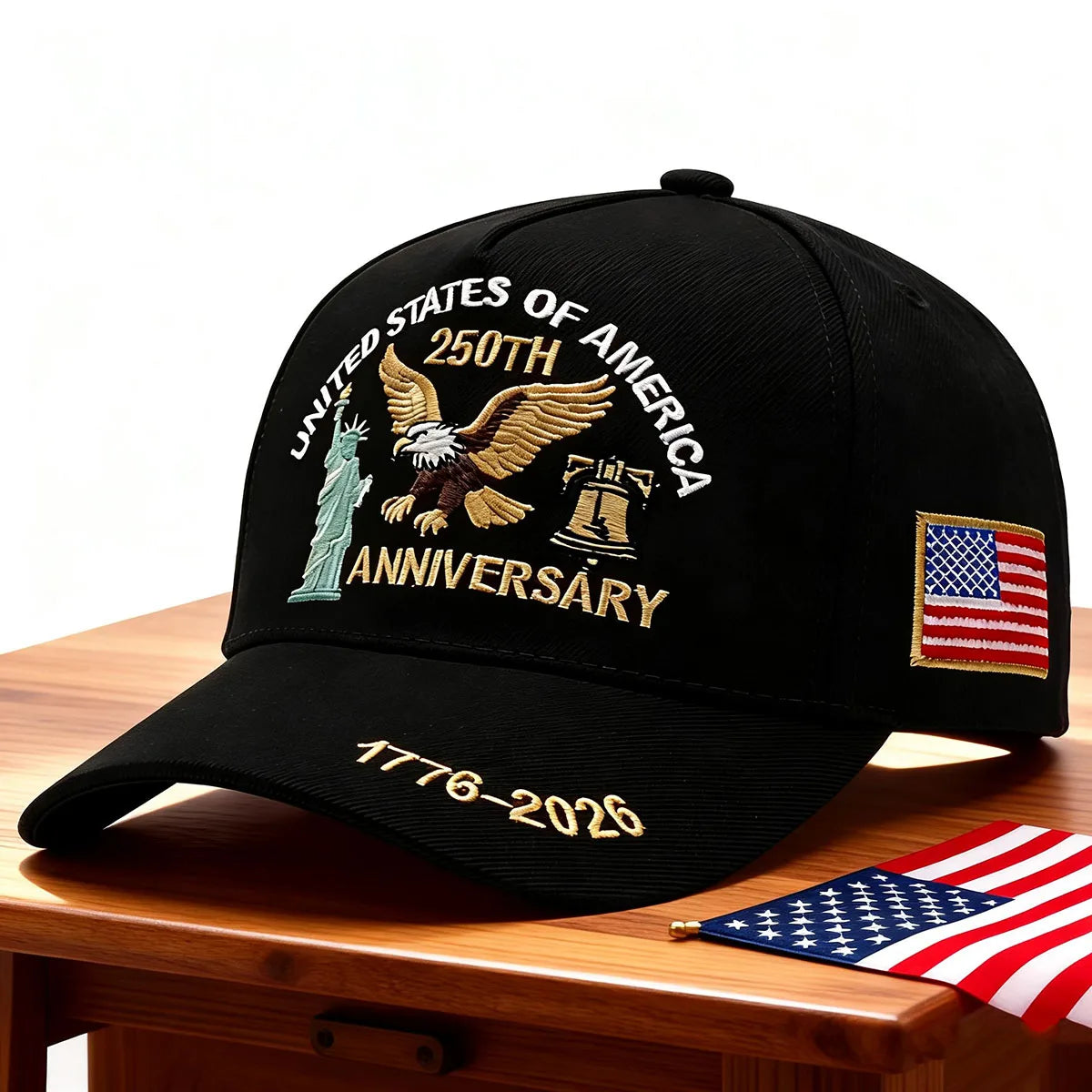 💥 Get 40% Off Today 💥 ABLECAP USA 250th Hat Eagle Liberty Bell Cap