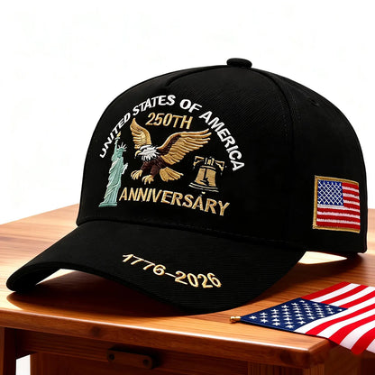 💥 Get 40% Off Today 💥 ABLECAP USA 250th Hat Eagle Liberty Bell Cap