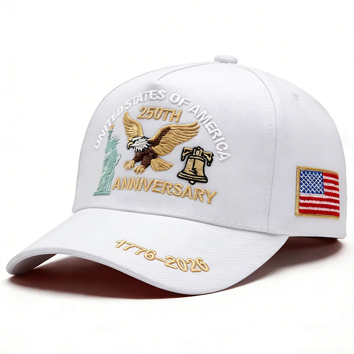 💥 Get 40% Off Today 💥 ABLECAP USA 250th Hat Eagle Liberty Bell Cap