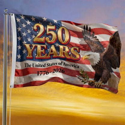 1Pcs American 250Th Anniversary Flag White-Headed Eagle Flag 1776-2026