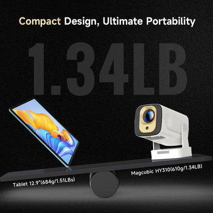 Magcubic Auto Focus 330 ANSI HY310 Projector 4K Supported 1080P Android 11 WiFi6 BT5.4 Air Mouse Voice Control Portable Home