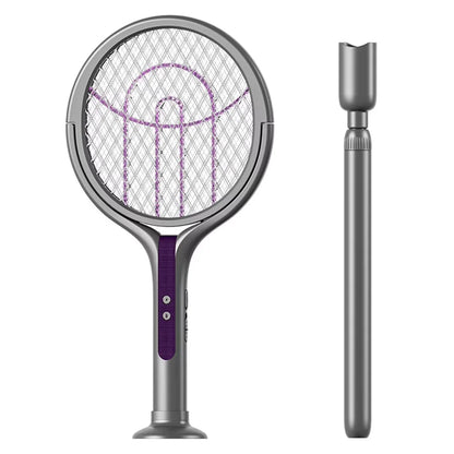Rotating Head Bug Zapper Racket Rechargeable Electric Fly Swatter Fly Killer and Mosquito Trap Lamp for Indoor and Outdoor
