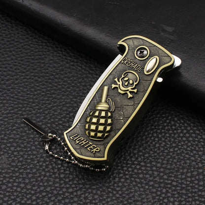 New Multifunctional Metal Windproof Lighter with Bottle Opener Outdoor Direct-inflatable Portable Cigar Lighter