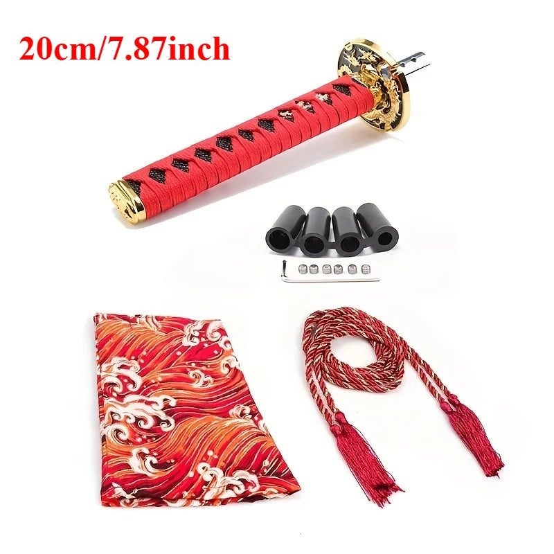 Universal Dust Cover Shift Knob Collars With Adapters With 150mm200MM JDM Katana Samurai Sword Shift Knob Shifter car gear lever