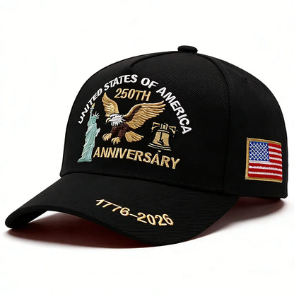 💥 Get 40% Off Today 💥 ABLECAP USA 250th Hat Eagle Liberty Bell Cap