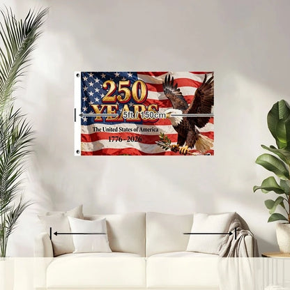 1Pcs American 250Th Anniversary Flag White-Headed Eagle Flag 1776-2026