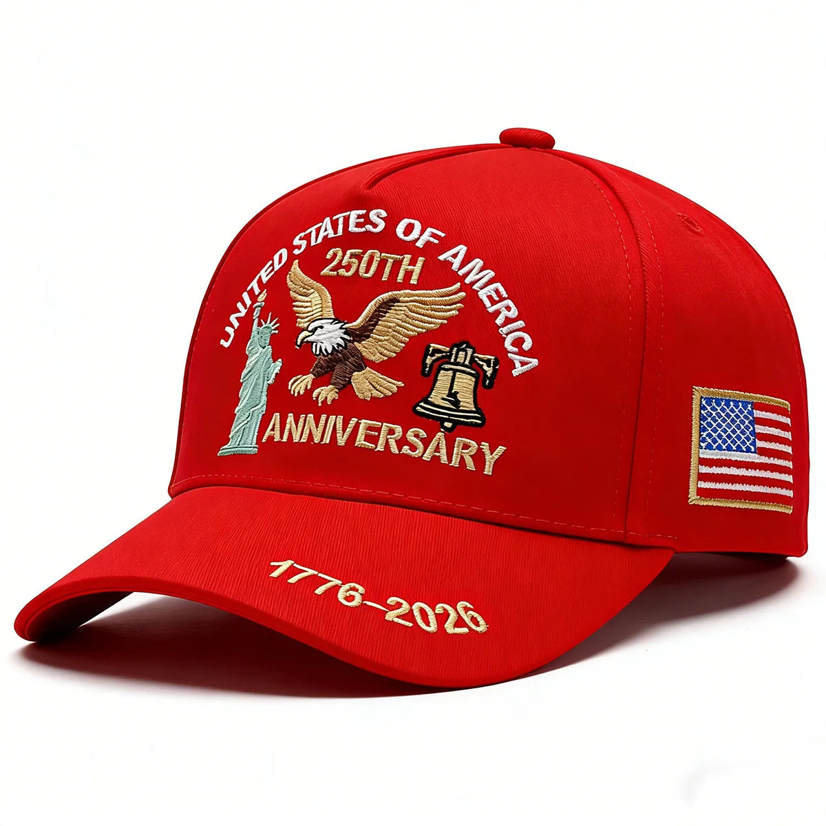 💥 Get 40% Off Today 💥 ABLECAP USA 250th Hat Eagle Liberty Bell Cap