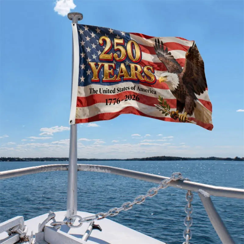 1Pcs American 250Th Anniversary Flag White-Headed Eagle Flag 1776-2026