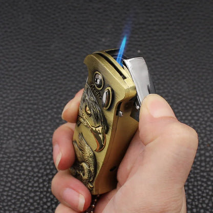 New Multifunctional Metal Windproof Lighter with Bottle Opener Outdoor Direct-inflatable Portable Cigar Lighter