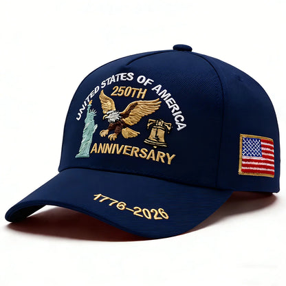 💥 Get 40% Off Today 💥 ABLECAP USA 250th Hat Eagle Liberty Bell Cap